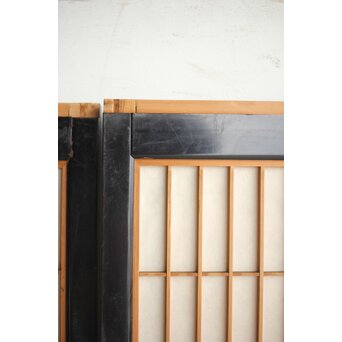 黒枠 両面組子書院 4枚1組　R0167 