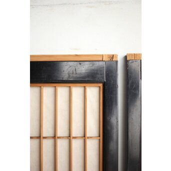 黒枠 両面組子書院 4枚1組　R0167 