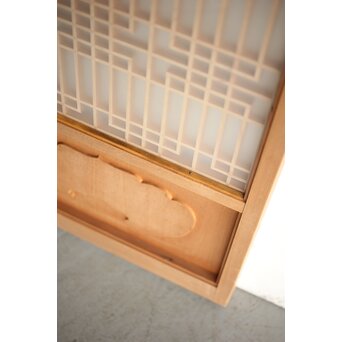 両面ガラス宝珠書院 4枚1組　R0168 