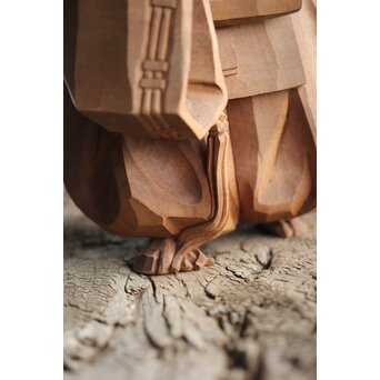 能木彫 牧俊高 [能樂 翁]　X341 