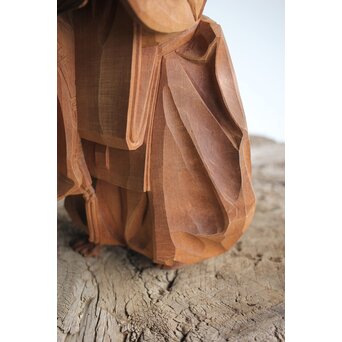 能木彫 牧俊高 [能樂 翁]　X341 