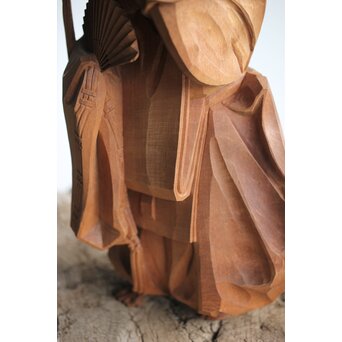 能木彫 牧俊高 [能樂 翁]　X341 