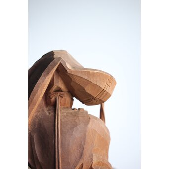 能木彫 牧俊高 [能樂 翁]　X341 