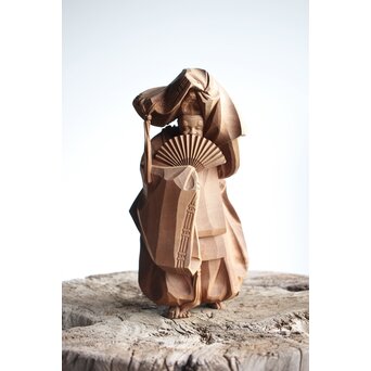 能木彫 牧俊高 [能樂 翁]　X341