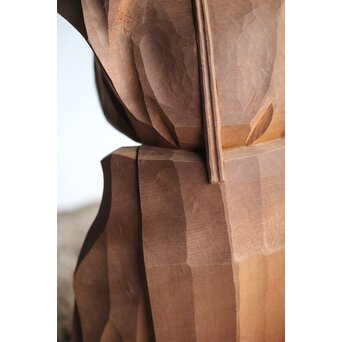 能木彫 牧俊高 [能樂 翁]　X341 