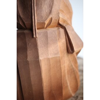 能木彫 牧俊高 [能樂 翁]　X341 