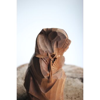 能木彫 牧俊高 [能樂 翁]　X341 