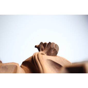 能木彫 牧俊高 [能樂 翁]　X341 