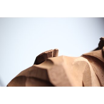 能木彫 牧俊高 [能樂 翁]　X341 