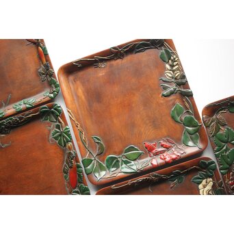 廣陵 三代 金城一國齋/一国斎 会席膳五客　Q299 