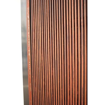 牡丹獅子金具 黒枠 細格子蔵戸　W064YD 