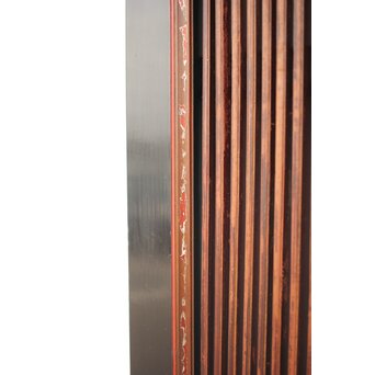 牡丹獅子金具 黒枠 細格子蔵戸　W064YD 