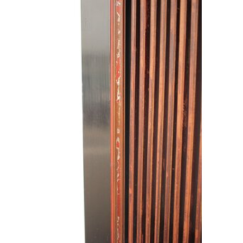 牡丹獅子金具 黒枠 細格子蔵戸　W064YD 