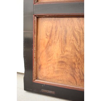 牡丹獅子金具 黒枠 細格子蔵戸　W064YD 