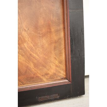 牡丹獅子金具 黒枠 細格子蔵戸　W064YD 