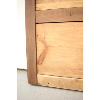 牡丹獅子金具 黒枠 細格子蔵戸　W064YD 