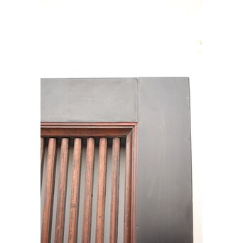 牡丹獅子金具 黒枠 細格子蔵戸　W064YD 