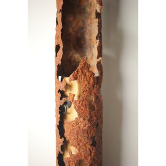 鉄管の花生け　M311 