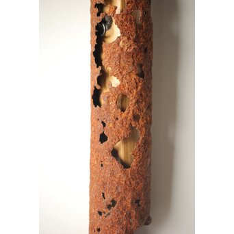 鉄管の花生け　M311 