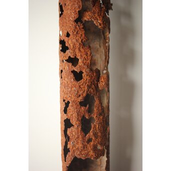 鉄管の花生け　M311 