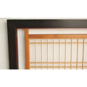幅広 黒枠筬欄間 2枚1組　R0173 