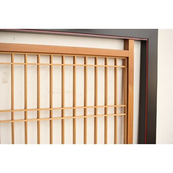 幅広 黒枠筬欄間 2枚1組　R0173 