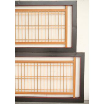 幅広 黒枠筬欄間 2枚1組　R0173 