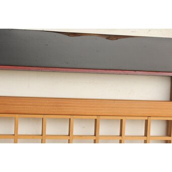 幅広 黒枠筬欄間 2枚1組　R0173 