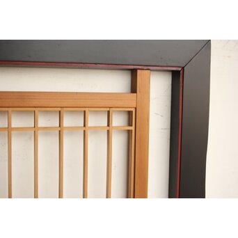 幅広 黒枠筬欄間 2枚1組　R0173 