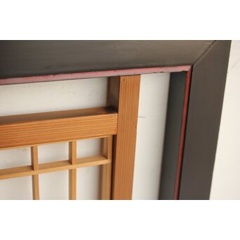 幅広 黒枠筬欄間 2枚1組　R0173 