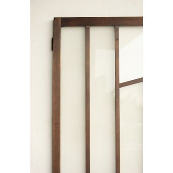 幾何学デザイン 黒ガラス戸　GD0101 