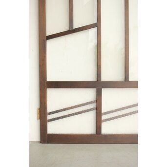 幾何学デザイン 黒ガラス戸　GD0101 