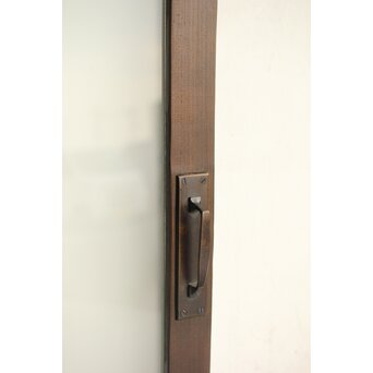 幾何学デザイン 黒ガラス戸　GD0101 