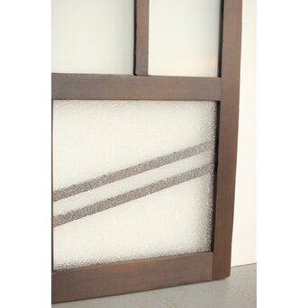 幾何学デザイン 黒ガラス戸　GD0101 