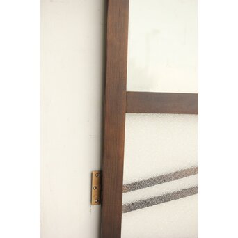 幾何学デザイン 黒ガラス戸　GD0101 