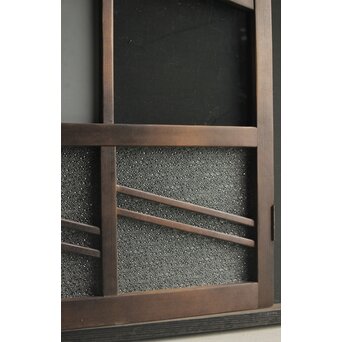 幾何学デザイン 黒ガラス戸　GD0101 