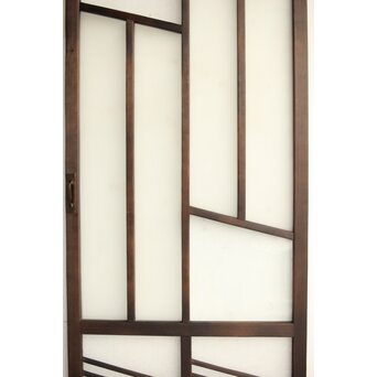 幾何学デザイン 黒ガラス戸　GD0101 