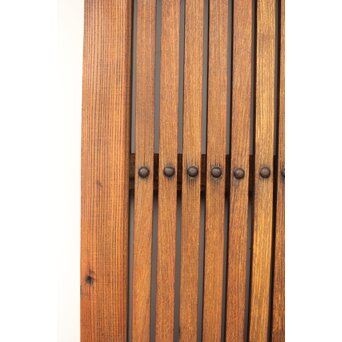 総欅 格子蔵戸　W065Y 