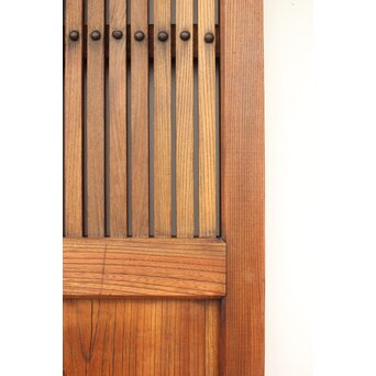 総欅 格子蔵戸　W065Y 