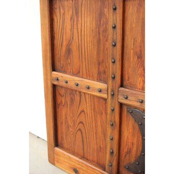 総欅 格子蔵戸　W065Y 