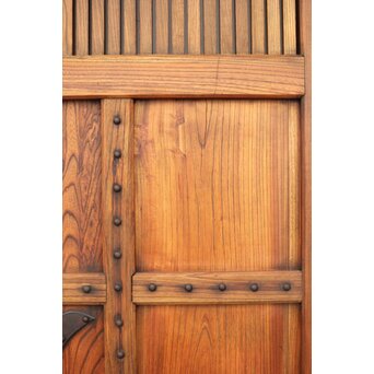 総欅 格子蔵戸　W065Y 