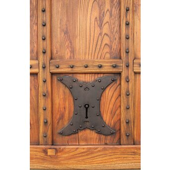 総欅 格子蔵戸　W065Y 