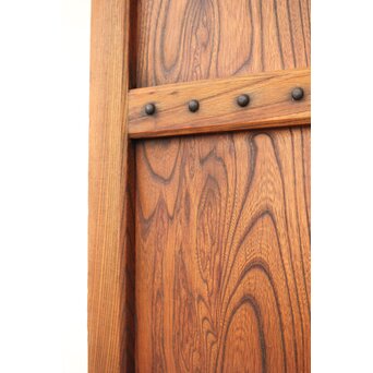 総欅 格子蔵戸　W065Y 