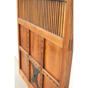 総欅 格子蔵戸　W065Y 