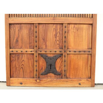 総欅 格子蔵戸　W065Y 