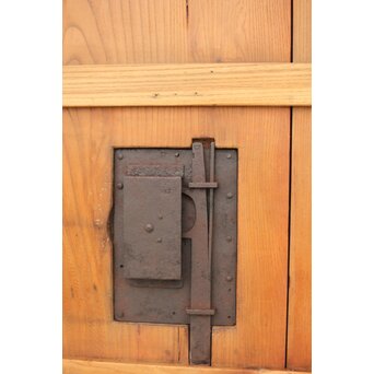 総欅 格子蔵戸　W065Y 