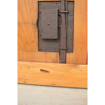 総欅 格子蔵戸　W065Y 