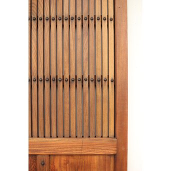 総欅 格子蔵戸　W065Y 