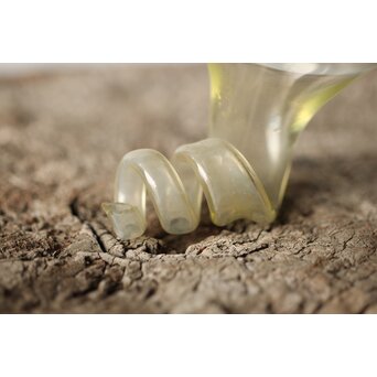 つる朝顔形 江戸ガラス べく盃　Y037 