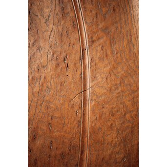 指物師 伊藤小平 上杢葉盆 煎茶盆　X344 